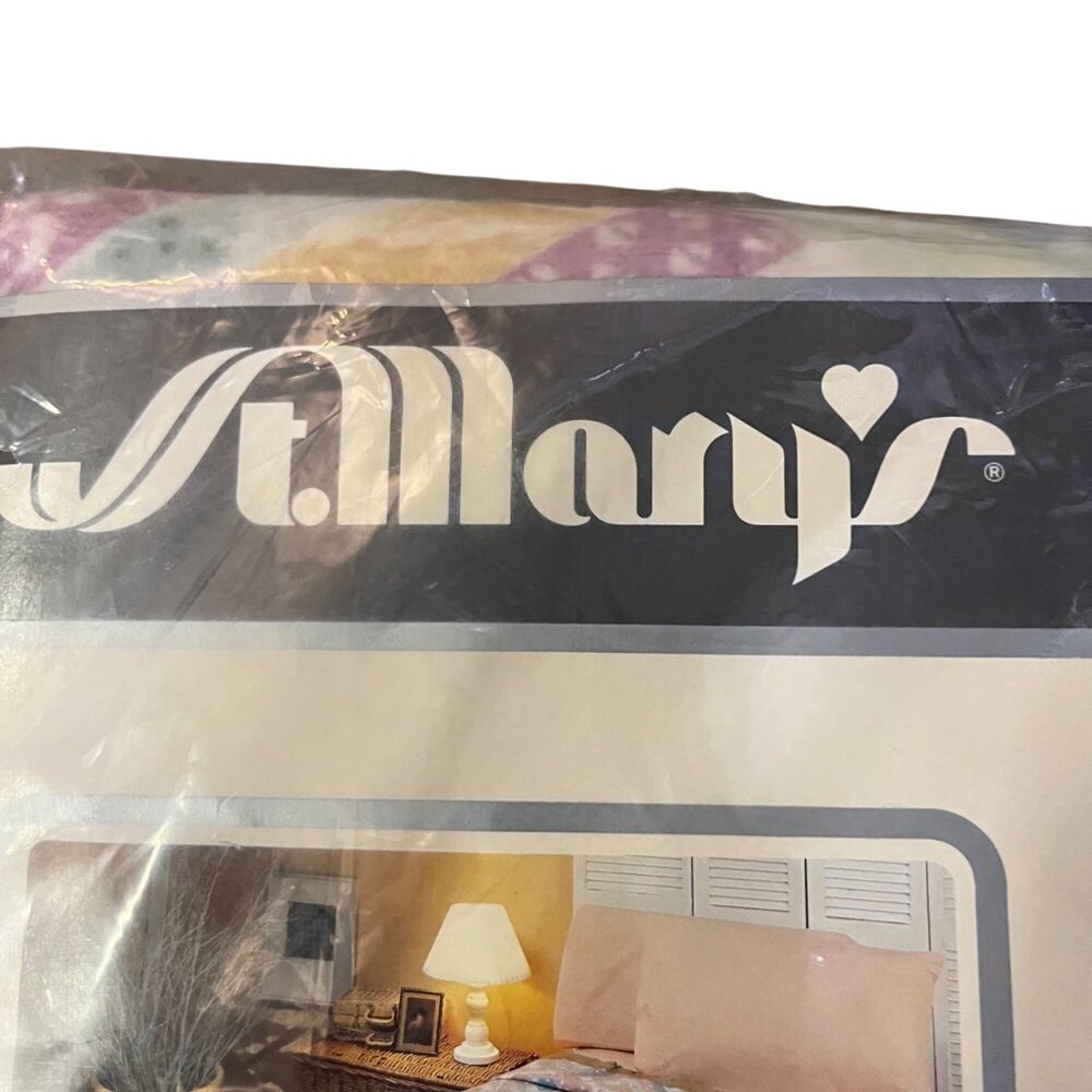 Vintage St Mary’s Calico Patch Blanket Twin Full 72x90 New - Picture 7 of 10